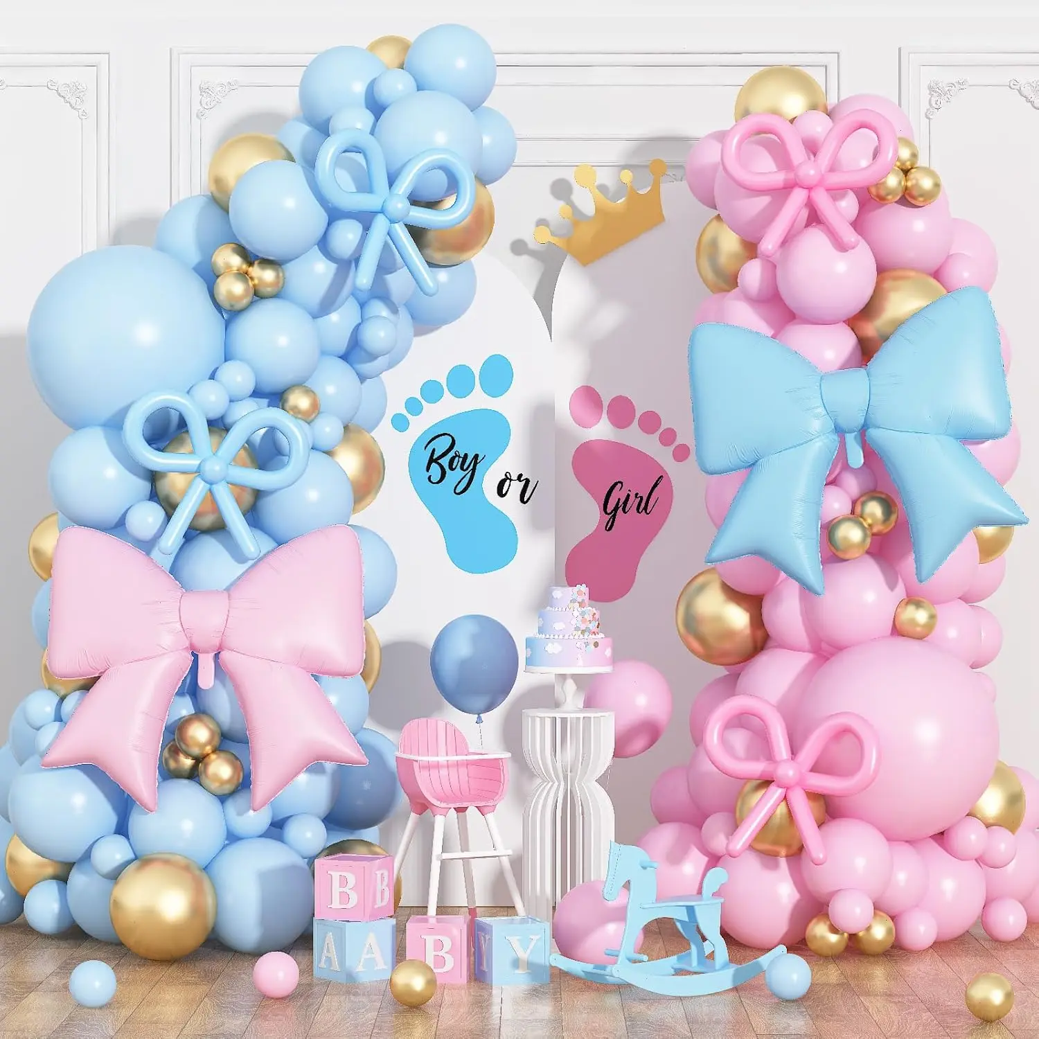 Gender Reveal шар гирлянд жинағы