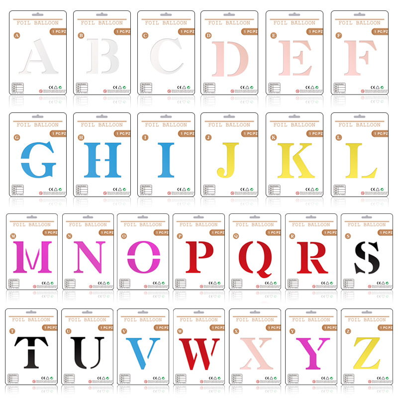Letter foil balloon