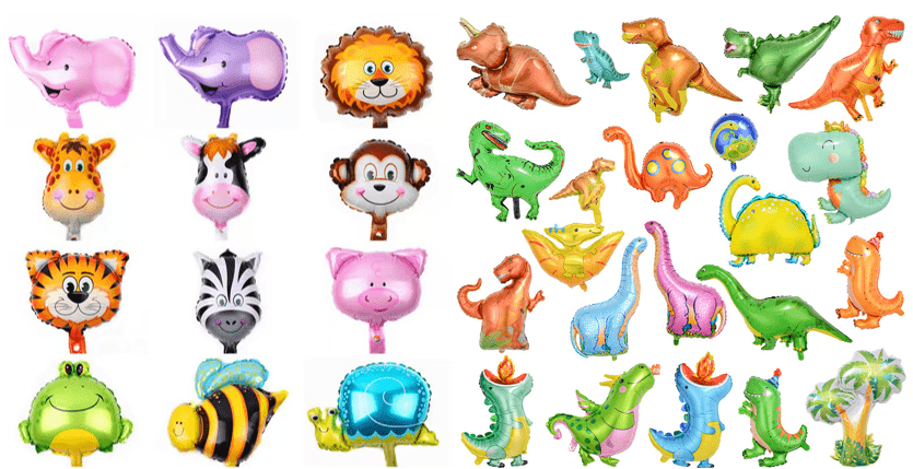 Forest animal foil balloon