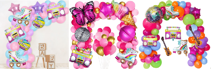 Skate balloon arch garland