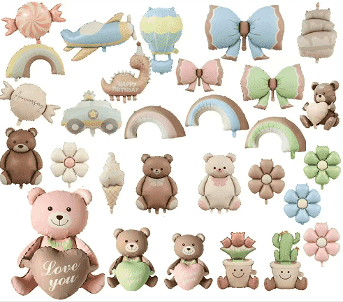 Күңгірт аязды фольга шарлары