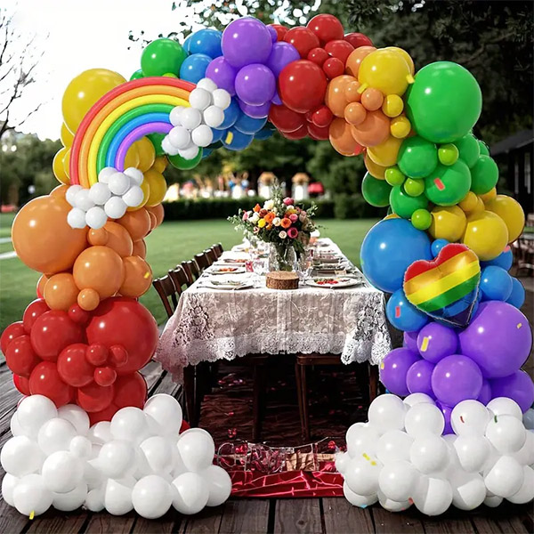 Rainbow Ballons Гарланд арк-жинағы